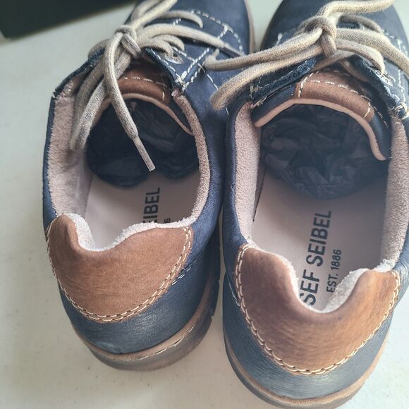 New Josef‎ Seibel Steffi 59 Ocean Leather Womens Shoes Casual Sneaker Flat EU 37 - Picture 4 of 7